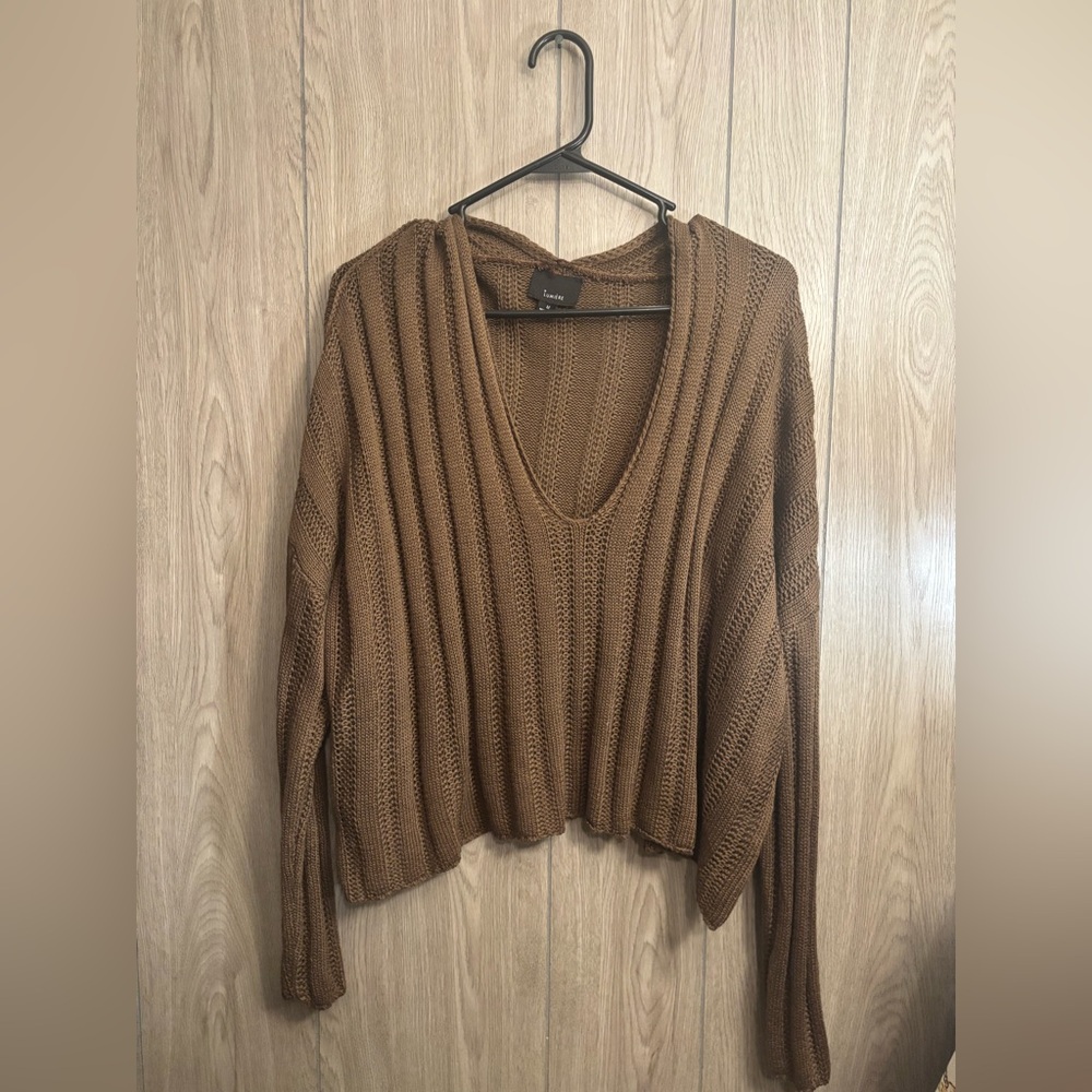 Lumiere Brown Knit Sweater